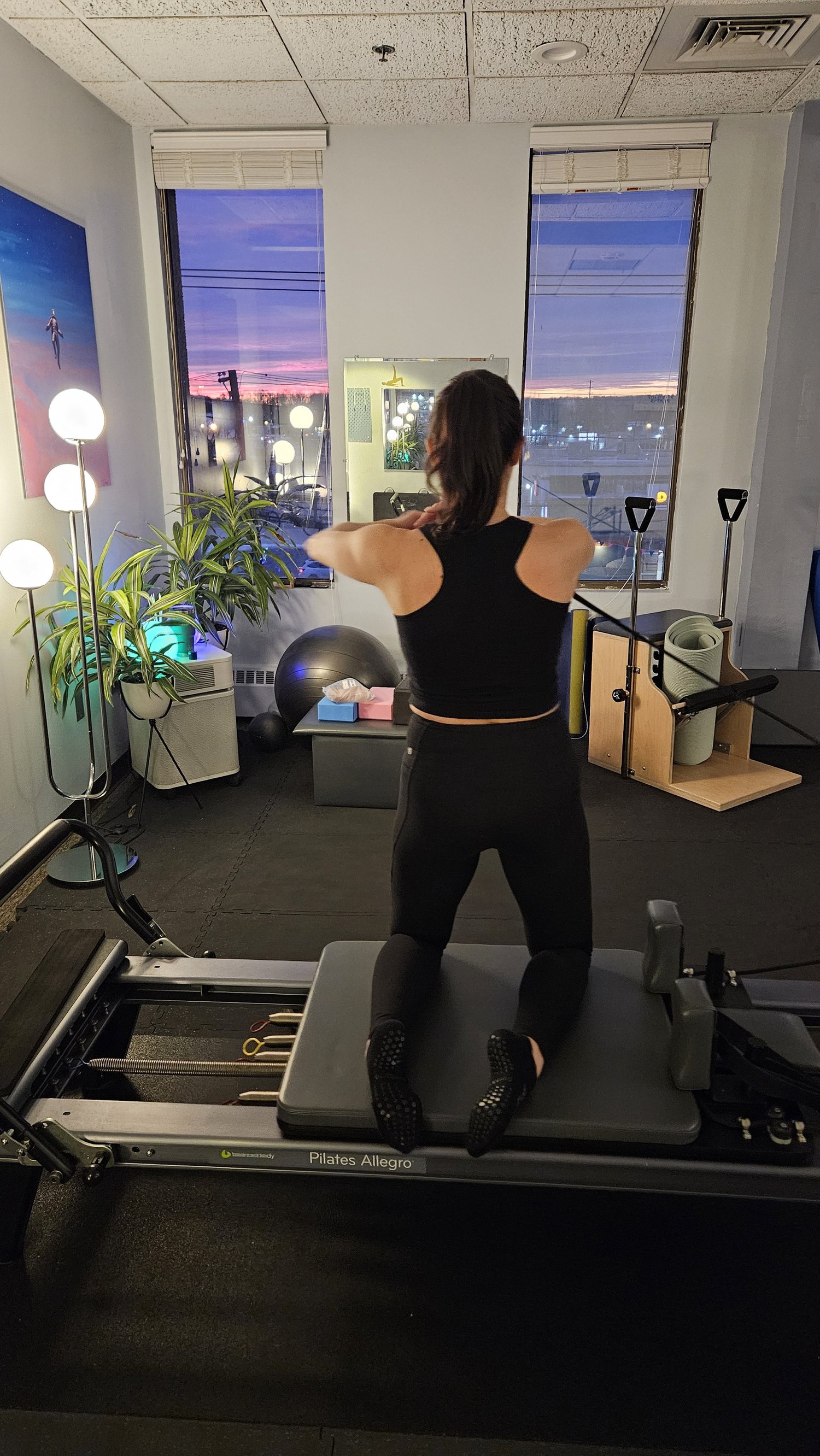 Reformer Pilates equipment at Willow Practice Studio